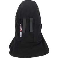 Pioneer 765A Flame-Resistant Quilted Hard Hat Liner with Long Neck & Detachable Mouthpiece, Black/Grey, Cotton/FR-Tech&reg;/Modacrylic/Nylon Equipex