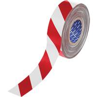 ToughStripe&reg; Max Floor Marking Tape, 2" x 100', Polyester, Red and White Equipex