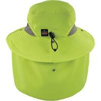Chill-Its 8934 Ranger Hat with Neck Shade, Small/Medium, Hi-Vis Lime Equipex