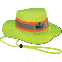 GloWear 8935 Ranger Sun Hat, Small/Medium, High Visibility Lime-Yellow, Polyester Equipex