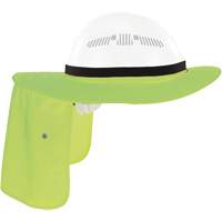 Chill-Its 6661 Universal Hard Hat Brim with Neck Shade, Hi-Vis Lime Equipex