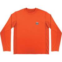 Chill-Its 6689 Cooling Long Sleeve Sun Shirt with UV Protection, Orange, Small Equipex
