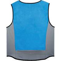 Veste de refroidissement &eacute;vaporatif Chill-Its 6667 avec fermeture &agrave; glissi&egrave;re, Moyen, Bleu Equipex