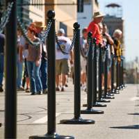 Chaîne de barri&egrave;re en plastique, Vert Equipex