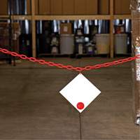 Chaîne de barri&egrave;re en plastique, Vert Equipex