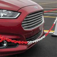 Chaîne de barri&egrave;re en plastique &agrave; deux couleurs, Vert/Blanc Equipex