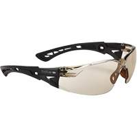 Rush+ BSSI Safety Glasses, Brown/Copper Lens, Anti-Fog/Anti-Scratch, ANSI Z87+ Equipex