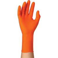 Gants jetables TOUCHNTUFF 93-800, 6,5/7, Latex/N&eacute;opr&egrave;ne/Nitrile, 23,6-mils, Sans poudre, Orange Equipex