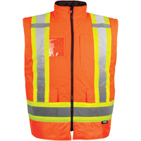 Manteau haute visibilit&eacute; 7-en-1, Polyester, Orange haute visibilit&eacute;, T-petit Equipex