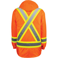 Manteau haute visibilit&eacute; 7-en-1, Polyester, Orange haute visibilit&eacute;, T-petit Equipex