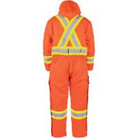 High-Visibility Lined Canvas Overalls, Small, High Visibility Orange Equipex