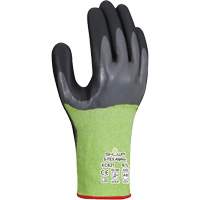 S-TEX Alpha XC821 Cut-Resistant Gloves, Size 6/Small, 18 Gauge, Nitrile Coated, Polyester/Nylon/Polyurethane/HPPE/Tungsten Shell, ASTM ANSI Level A6/EN 388 Level F Equipex