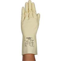 Gants naturels et l&eacute;gers AlphaTec 87-137, Taille 7, 11,8" lo, Latex de caoutchouc, 16 mils Equipex