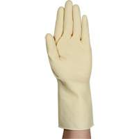 Gants naturels et l&eacute;gers AlphaTec 87-137, Taille 7, 11,8" lo, Latex de caoutchouc, 16 mils Equipex