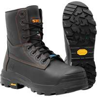 Bottes de travail Metpro Flex avec protecteur m&eacute;tatarsien, Cuir, Taille 4, Imperm&eacute;able Equipex
