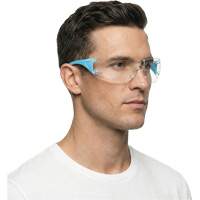 Lunettes de s&eacute;curit&eacute; bleu/blanc Adapt Lite, Lentille Transparent, Antibu&eacute;e/Anti-&eacute;gratignures, ANSI Z87+/R&eacute;pond ou surpasse la norme CSA Z94.3 Equipex