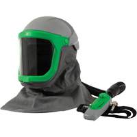 Z-Link Respirator with Safety Lens, FR Shoulder Cape, Breathing Tube & C40, Facepiece Respirator/Welding Helmet Equipex