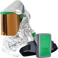 Z-Link Radiant Heat Respirator with Belt Mount & Blower, Facepiece Respirator/Headcover & Faceshield, Lithium-Ion Battery Equipex