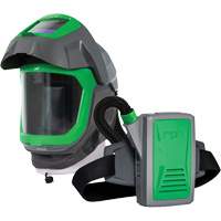 Z-Link Respirator Helmet with Face Seal, Visor & Belt Mount, Facepiece Respirator/Welding Helmet, Lithium-Ion Battery Equipex