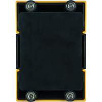 HAZLOK Safety Barrier System, Plastic, Magnetic Mount, 30', Black and Yellow Tape Equipex