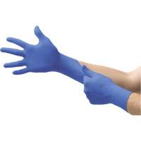 MICROFLEX N21 Disposable Gloves, 6.5/7/Small, Nitrile, 4.7-mil/5.5-mil, Powder-Free, Cobalt, Class 2 Equipex