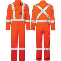 Combinaisons Avenger, 7 oz, Taille 36, Orange haute visibilit&eacute; Equipex