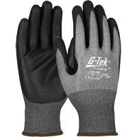 Gants r&eacute;sistant &agrave; la coupe G-Tek avec capacit&eacute; pour &eacute;cran tactile, Taille Petit, Calibre 18, Rev&ecirc;tement Mousse de nitrile, Enveloppe en PolyKor, ASTM ANSI niveau A4/EN 388 niveau D Equipex
