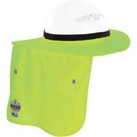 Bordure FR vert lime pour casque de chantier avec cache-cou Equipex
