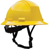Kilimanjaro Full Brim Safety Helmet with HDPE Shell, Meets CSA Type 2, Ratchet Suspension, Non-Vented Equipex