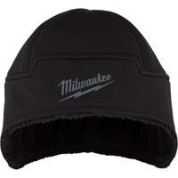 Secure Low-Profile Sherpa-Lined Beanie, Polyester Lining, Medium/Small, Black Equipex