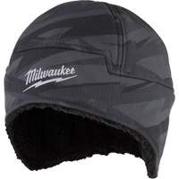 Secure Low-Profile Sherpa-Lined Beanie, Polyester Lining, Medium/Small, Camo Equipex