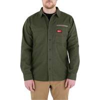 GRIDIRON Flannel Shirt, Men's, Small, Green Equipex