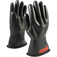 NOVAX&reg; Rubber Insulating Glove with Straight Cuff, ASTM Class 0, Size 6, 11" L Equipex
