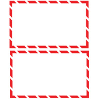 &eacute;tiquettes SIMDUT 200/pqt, Papier, Rouleau, 4-3/4" lo x 8-1/2" la Equipex