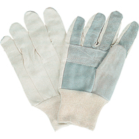 Gants de travail d'usage standard, Grand, Paume en Cuir de vache refendu Equipex