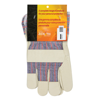 Gant pour ajusteur confortable r&eacute;sistant &agrave; l'abrasion, Grand, Paume en Cuir fleur de porc, Doublure en Coton Equipex