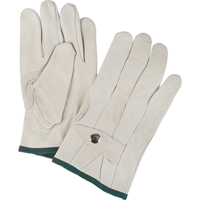 Standard-Duty Ropers Gloves, Medium, Grain Cowhide Palm Equipex