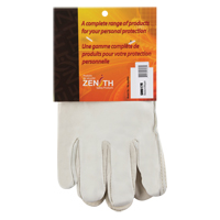 Gants de conducteur doubl&eacute;s pour l'hiver, Moyen, Paume en Cuir fleur de vache, Molleton Equipex