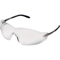 Lunettes de s&eacute;curit&eacute; Blackjack, Lentille Transparent, Anti-&eacute;gratignures, ANSI Z87+/R&eacute;pond ou surpasse la norme CSA Z94.3 Equipex