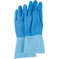 Blue-Grip Heavyweight Gloves, Size 6/Small, 12" L, Rubber Latex, Interlock Inner Lining, 45-mil Equipex