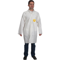ProShield&reg; 60 Lab Coat, Microporous/Polypropylene, White, Medium Equipex