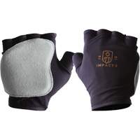 Gants antichocs sans doigts, main droite, T-petit, Paume en Cuir refendu, Poignet &agrave; enfiler Equipex