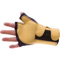 Gants de protection sup&eacute;rieure contre les impacts & les microtraumarismes r&eacute;p&eacute;t&eacute;s, main droite, Taille T-petit, Paume Cuir fleur Equipex