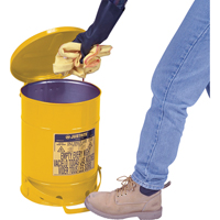 Oily Waste Cans, FM Approved/UL Listed, 21 US gal., Yellow Equipex
