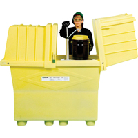 Poly-Safeypacks&reg; Plus Without Drain, 60.25" L x 34.5" W x 64" H, 1200 lbs. Load Capacity Equipex