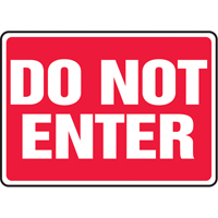 Enseigne  Do Not Enter , 7" x 10", Vinyle, Anglais Equipex