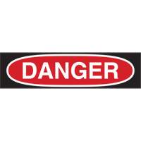 Enseigne Danger, 7" x 10", Polystyr&egrave;ne, Anglais Equipex