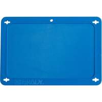 &eacute;tiquette vierge pour vanne, Plastique, 4-3/4" la x 3-1/4" h Equipex