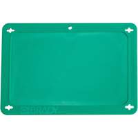 &eacute;tiquette vierge pour vanne, Plastique, 4-3/4" la x 3-1/4" h Equipex