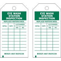 Inspection Record Tags, Polyester, 4" W x 7" H, English Equipex